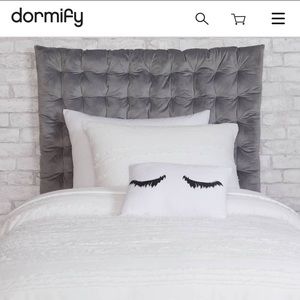 Twin/Twin XL Velvet Tufted Headboard Cushion